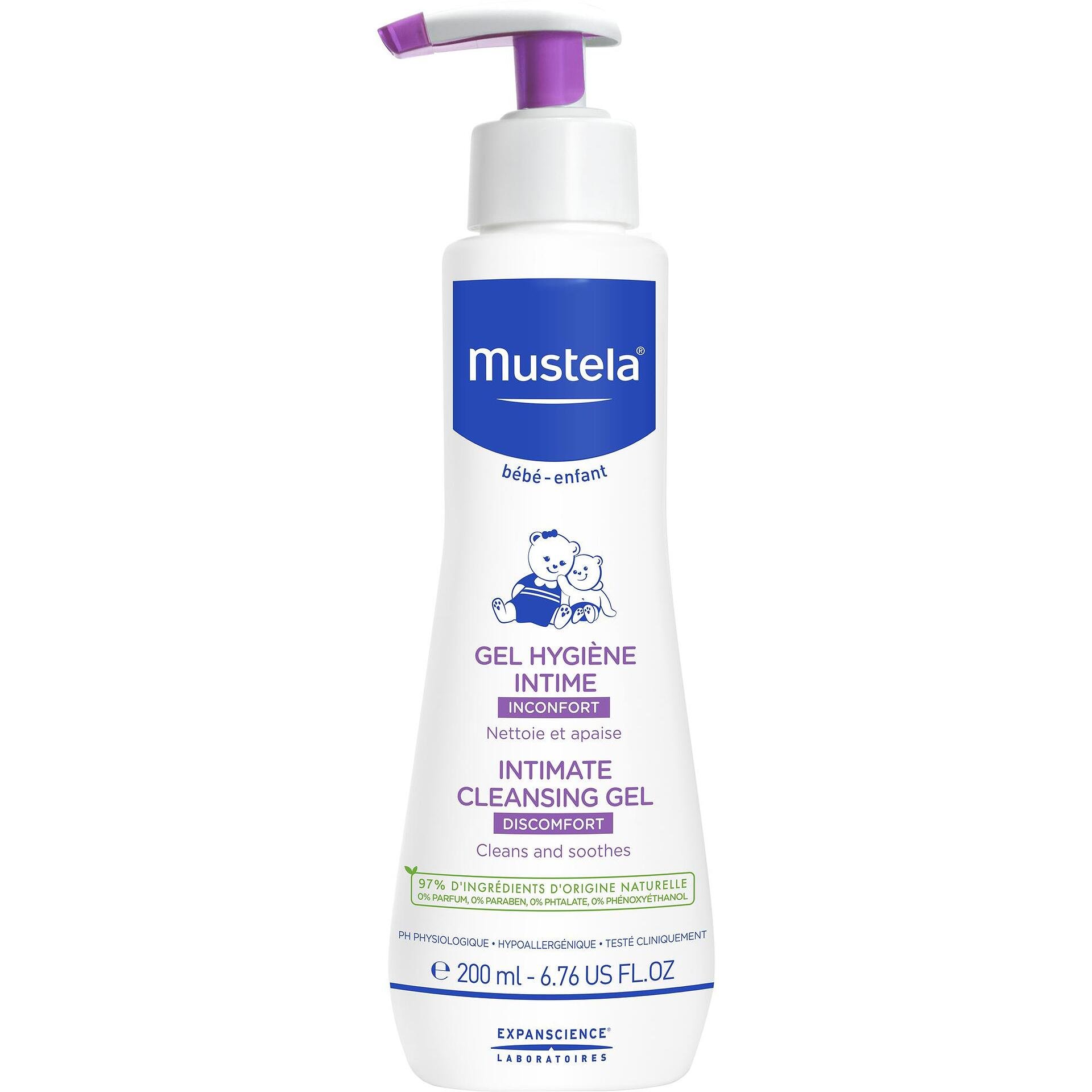 Mustela Bebe почистващ интимен гел, 200 мл | Мустела, Бебе