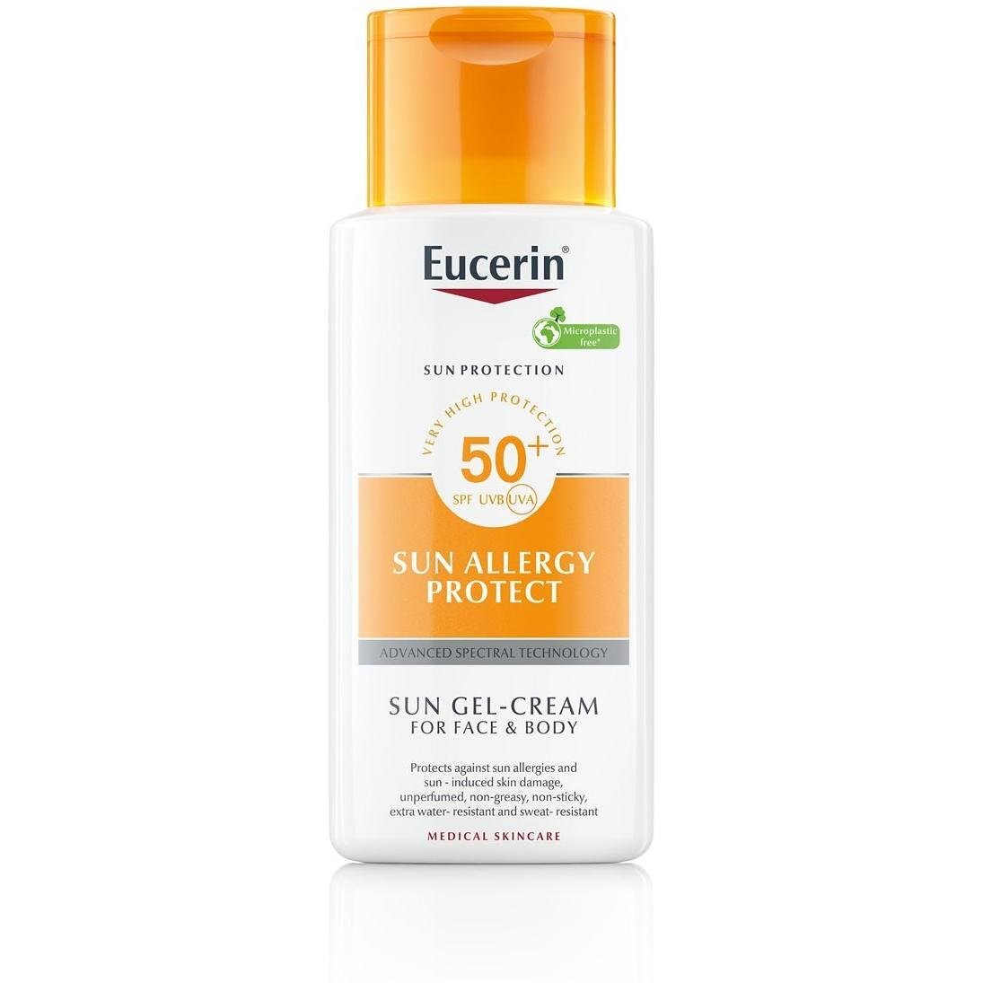 Eucerin Sun Protection Sun Allergy Protect слънцезащитен крем-гел за слънчеви алергии SPF50, 150 мл | Еусерин, Сън Протекшън