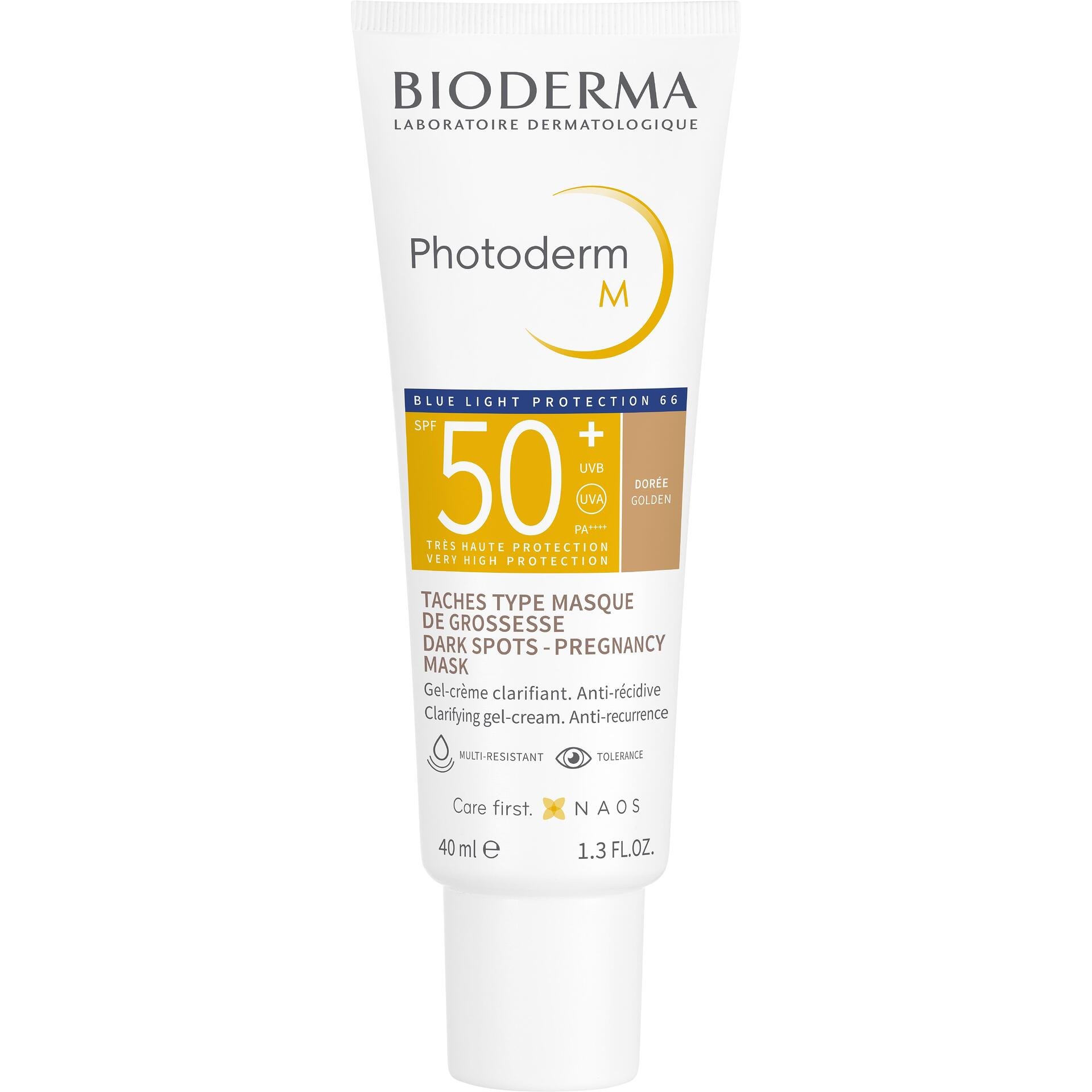 Bioderma Photoderm M слънцезащитен крем срещу петна, златист SPF50+, 40 мл | Биодерма, Фотодерм