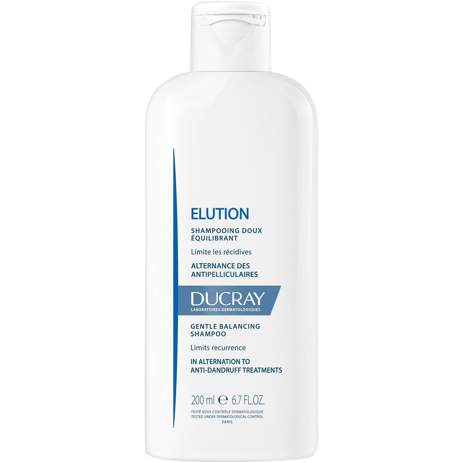 Ducray Elution нежен балансиращ шампоан, 200 мл | Дюкре, Елюшън
