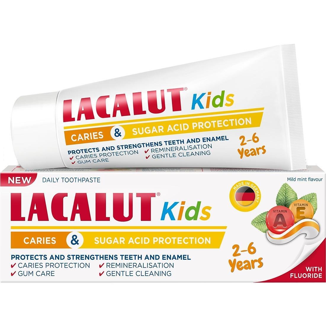 Lacalut Kids детска паста за зъби oт 2 до 6 години 55 мл | Лакалут