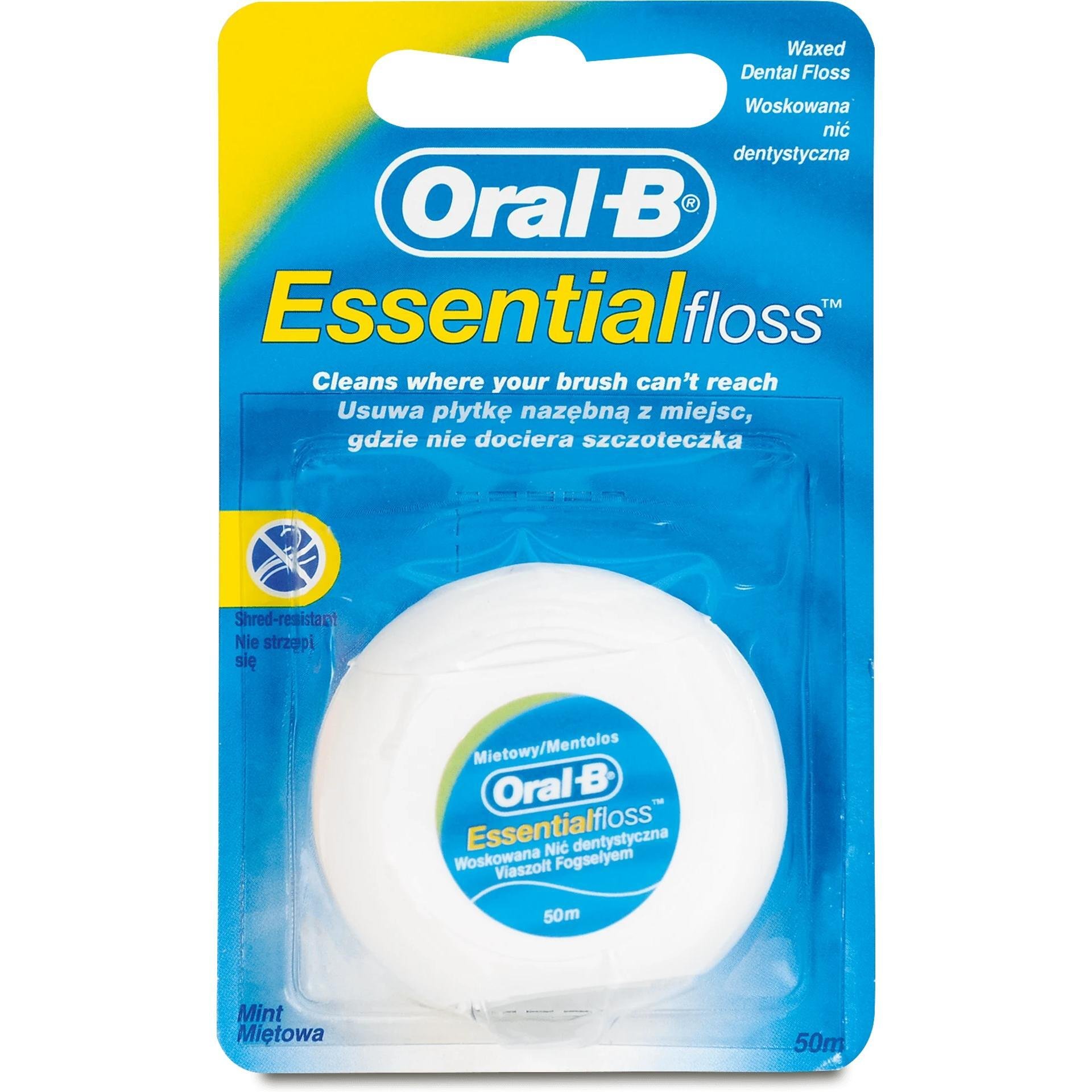 Oral B Essential Floss конец за зъби с восък 50 м | Орал Б