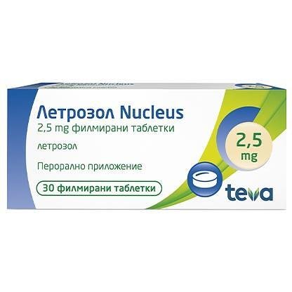 Teva ЛЕТРОЗОЛ НУКЛЕУС таблетки 2.5 мг 30 таблетки | Тева