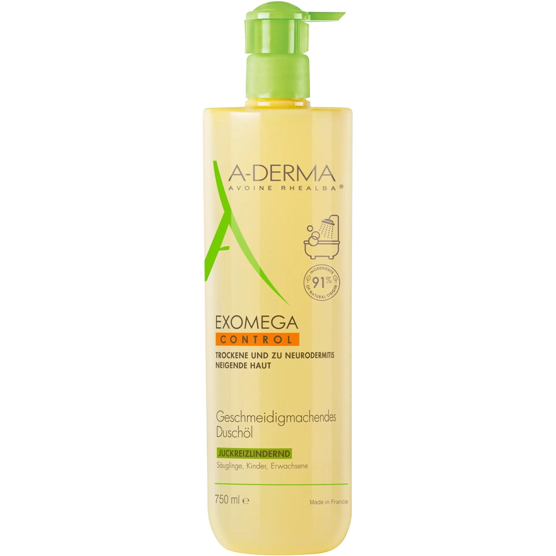 A-Derma Exomega Control емолиентно душ олио, 750 мл | А-Дерма, Ексомега Контрол