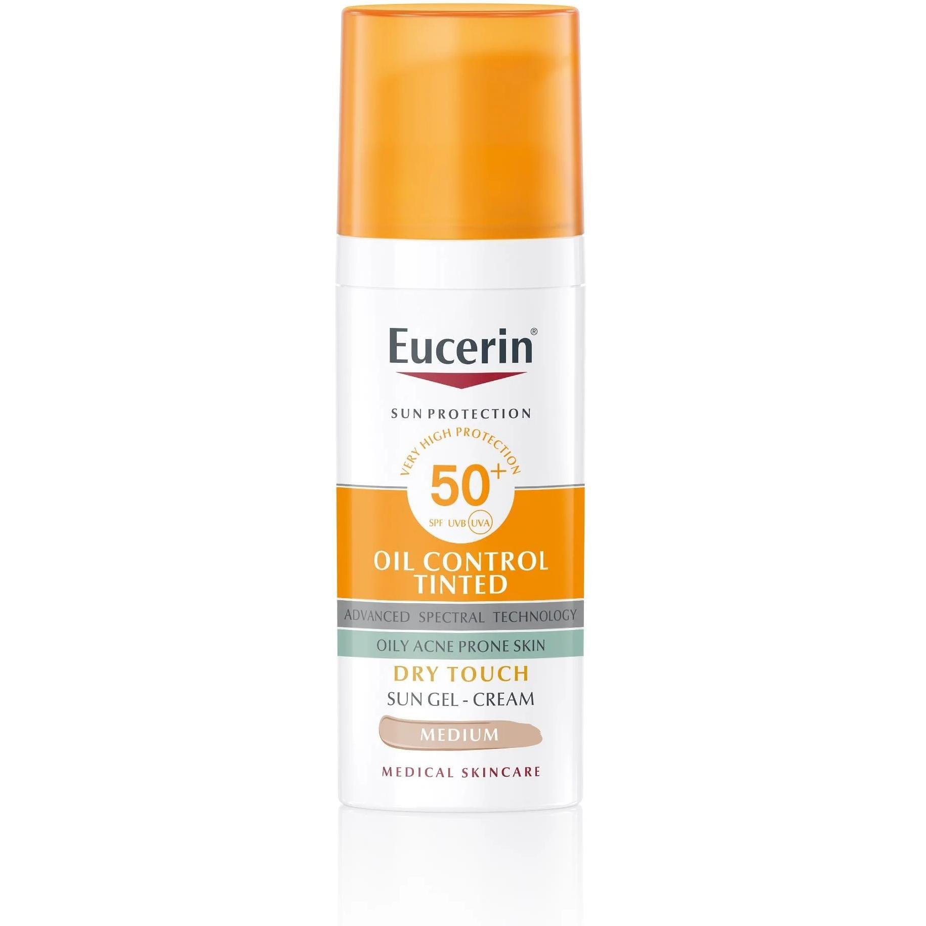 Eucerin Sun Protect слънцезащитен гел-крем SPF50+, тъмен, 50 мл | Еусерин, Сън Протект