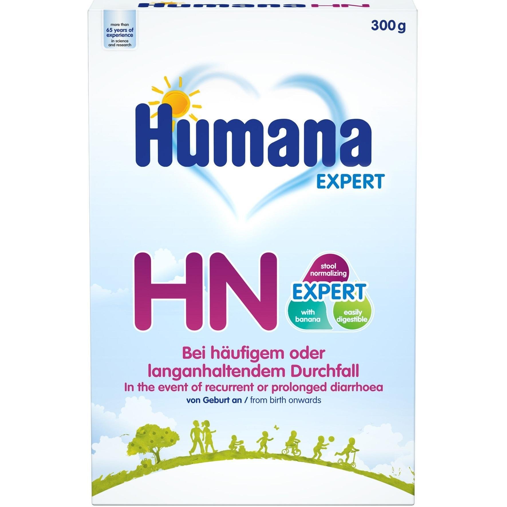 Humana HN Expert банан, лечебна формула при диария, 0+, 300 г | Хумана
