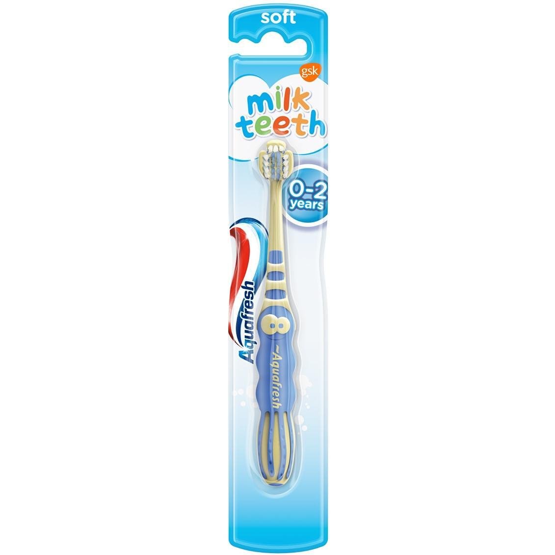 Aquafresh Milk Teeth детска четка за зъби 0-2 години, 1 бр. | Аквафреш, Милк Тийт