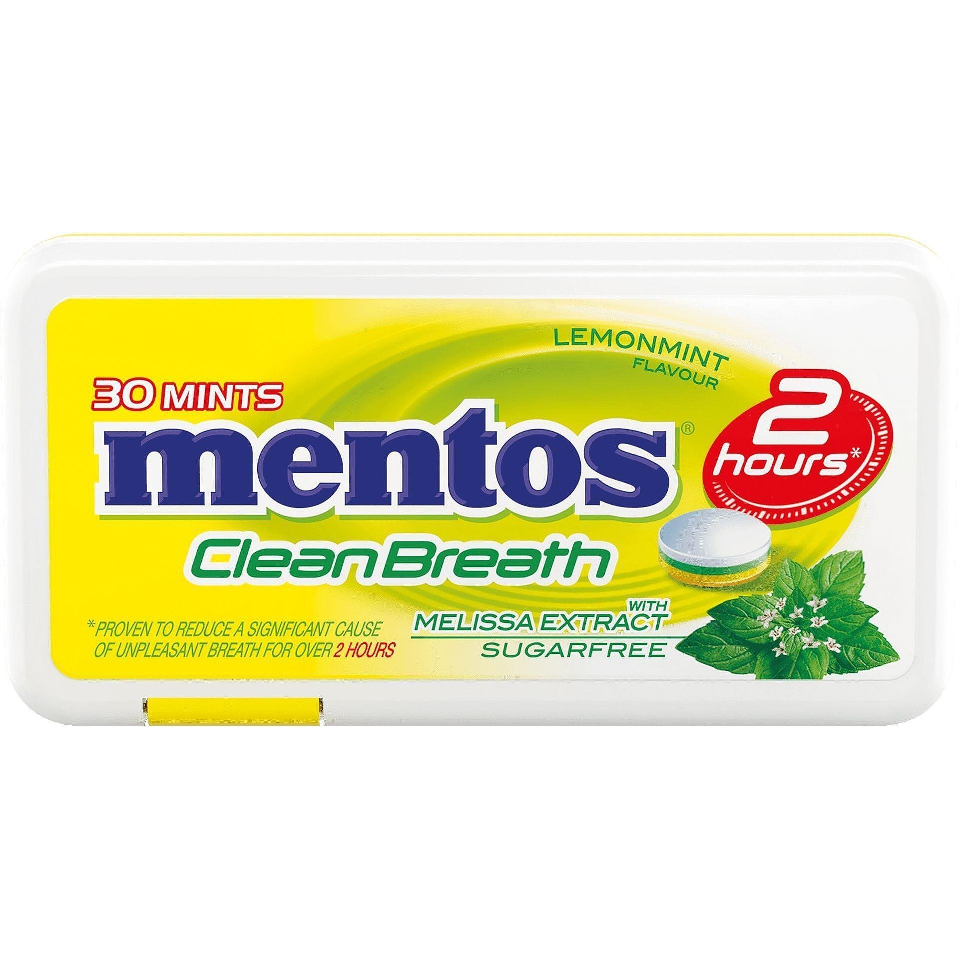 Mentos бонбони лимонова мента, 30 бр. | Ментос