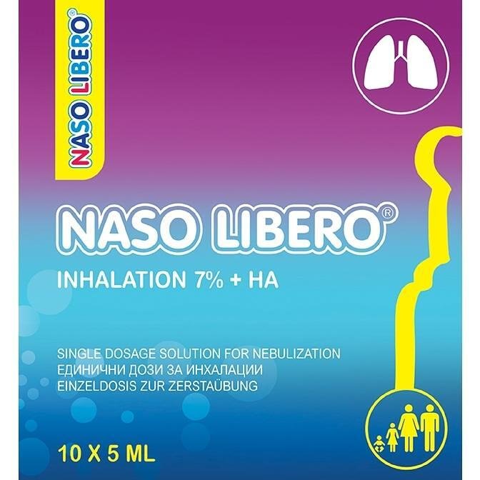Naso Libero разтвор за инхалации 7%, 10 дози x 5 мл, 50 мл | Назо Либеро