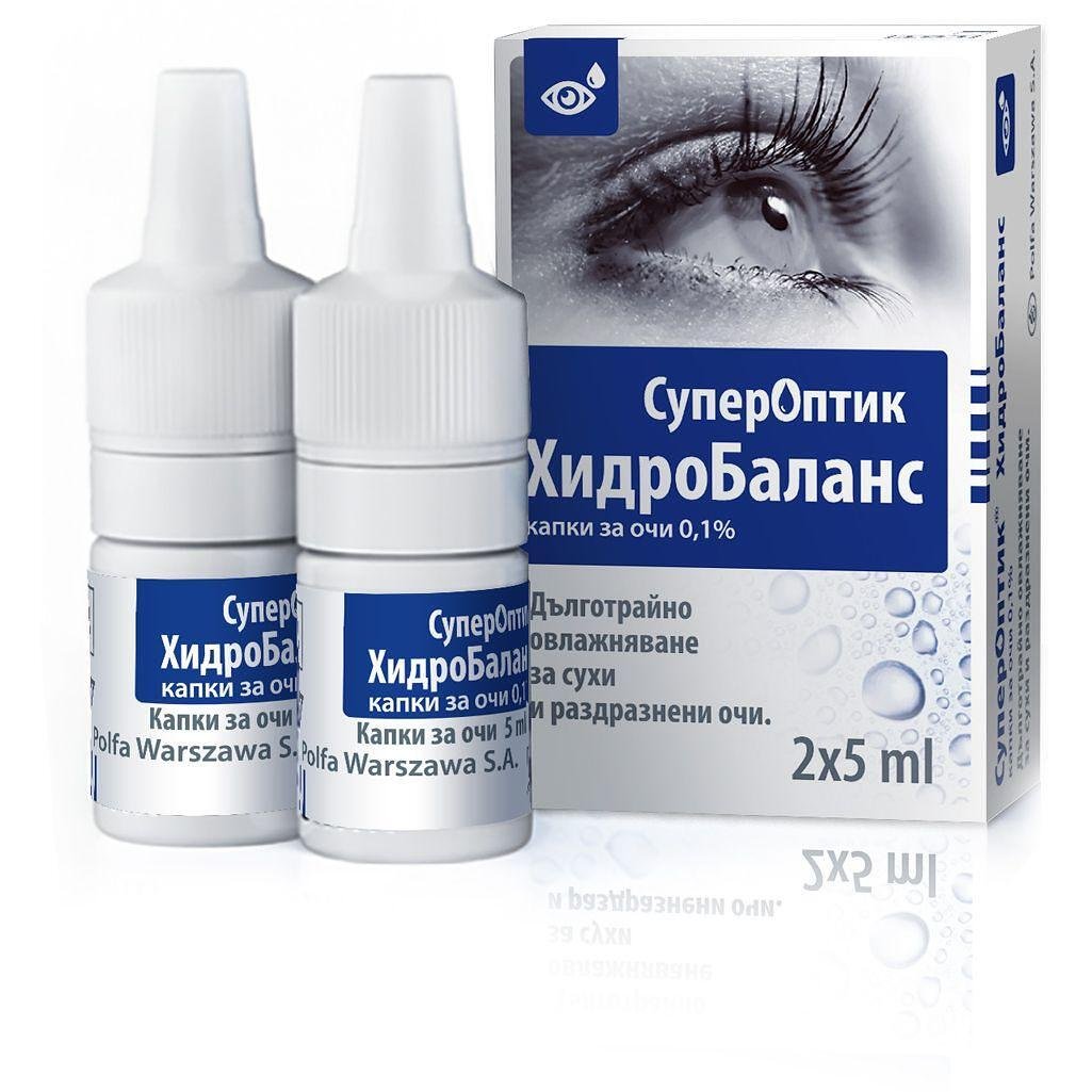 SuperOptic Хидробаланс капки за очи 0.1%, 2 бр. х 5 мл | СуперОптик