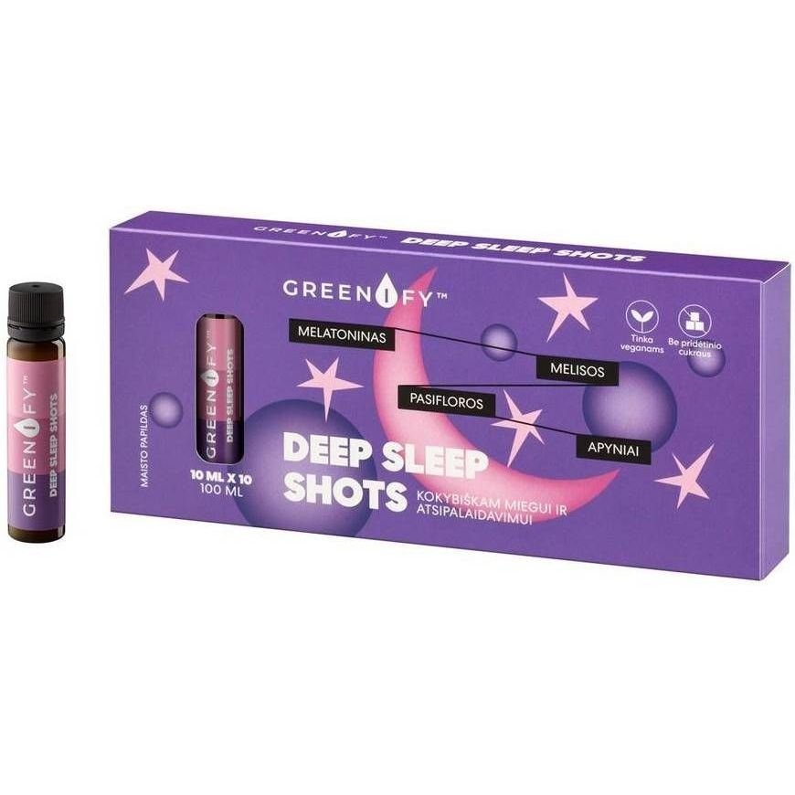 Valentis Greenify Deep Sleep Shots шотове за спокоен сън, 10 бр. х 10 мл | Валентис, Грийнифай