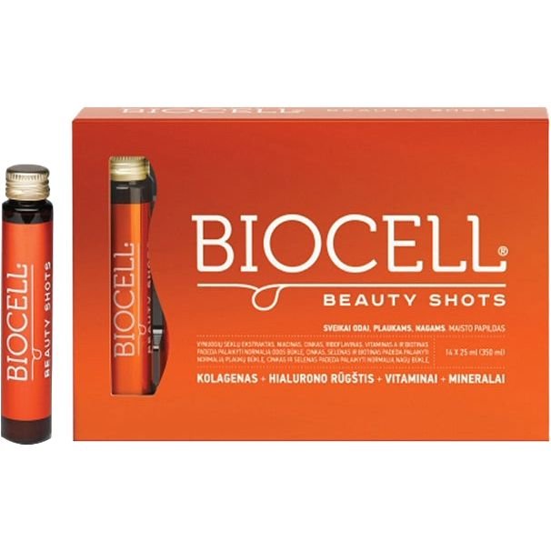 Valentis Biocell Beauty Shots хранителна добавка, 14 бр. х 25 мл | Валентис, Биосел