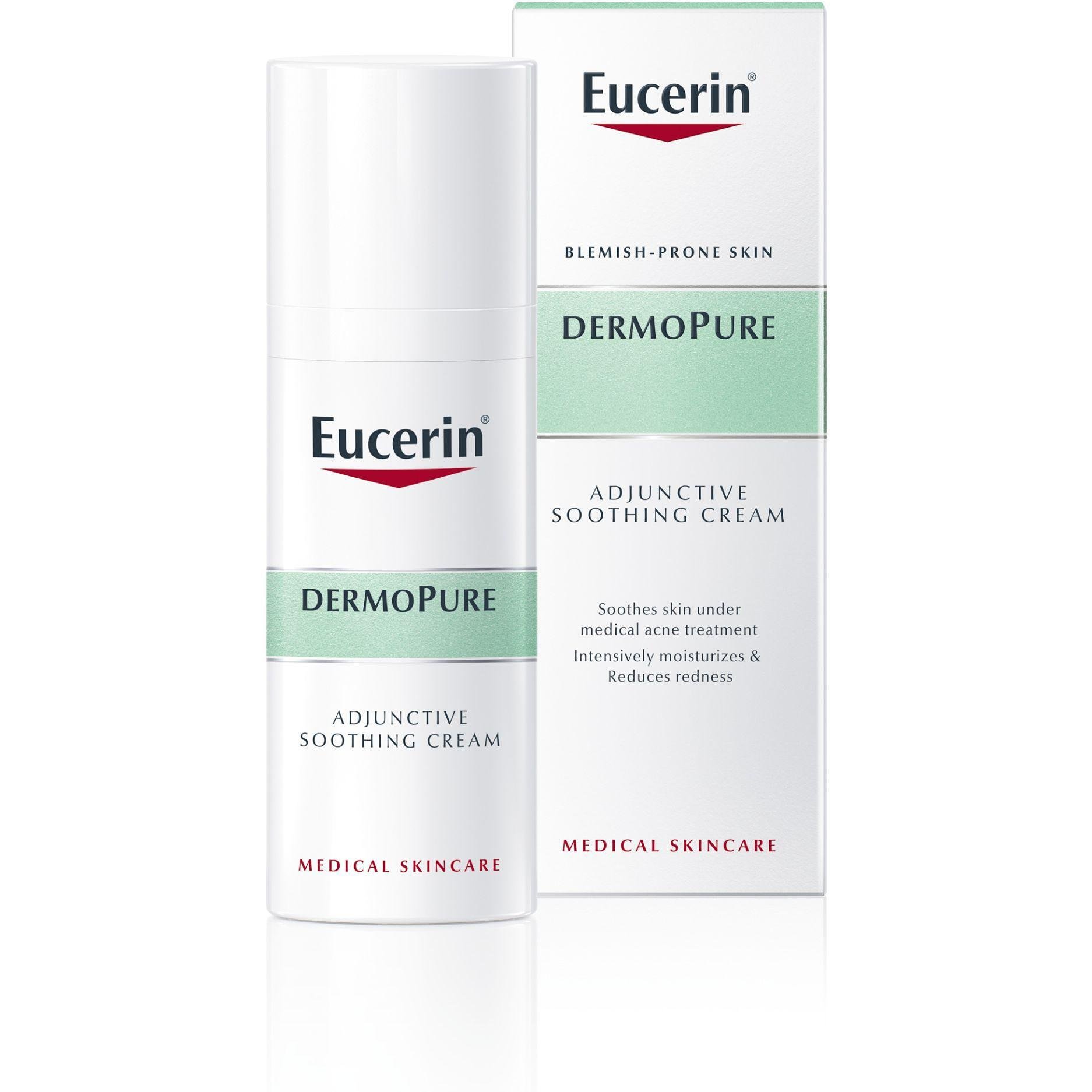 Eucerin DermoPURE интензивен успокояващ крем за лице, за кожа склонна към акне, 50 мл | Еусерин