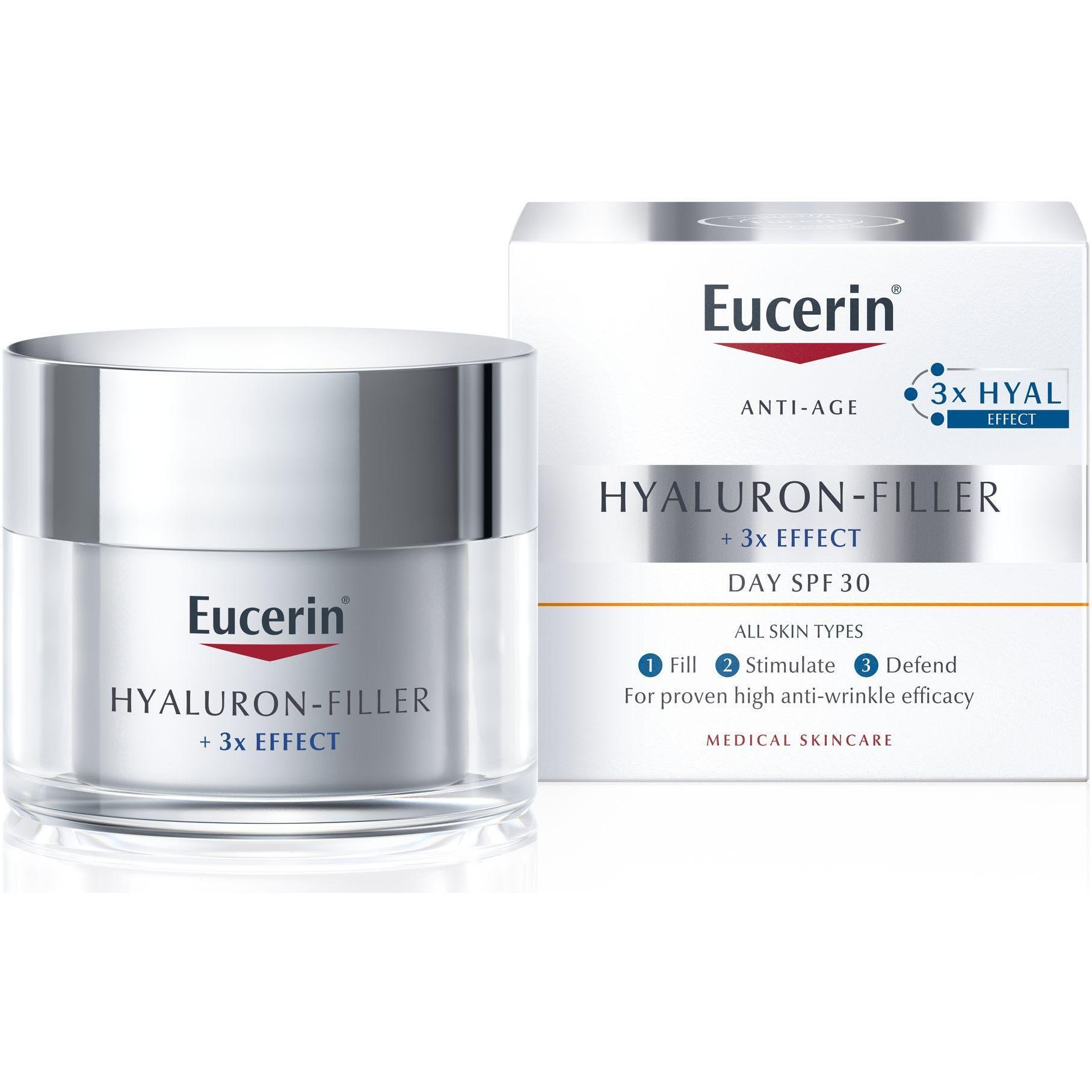 Eucerin Hyaluron-Filler дневен крем за всеки тип кожа SPF30, 50 мл | Еусерин