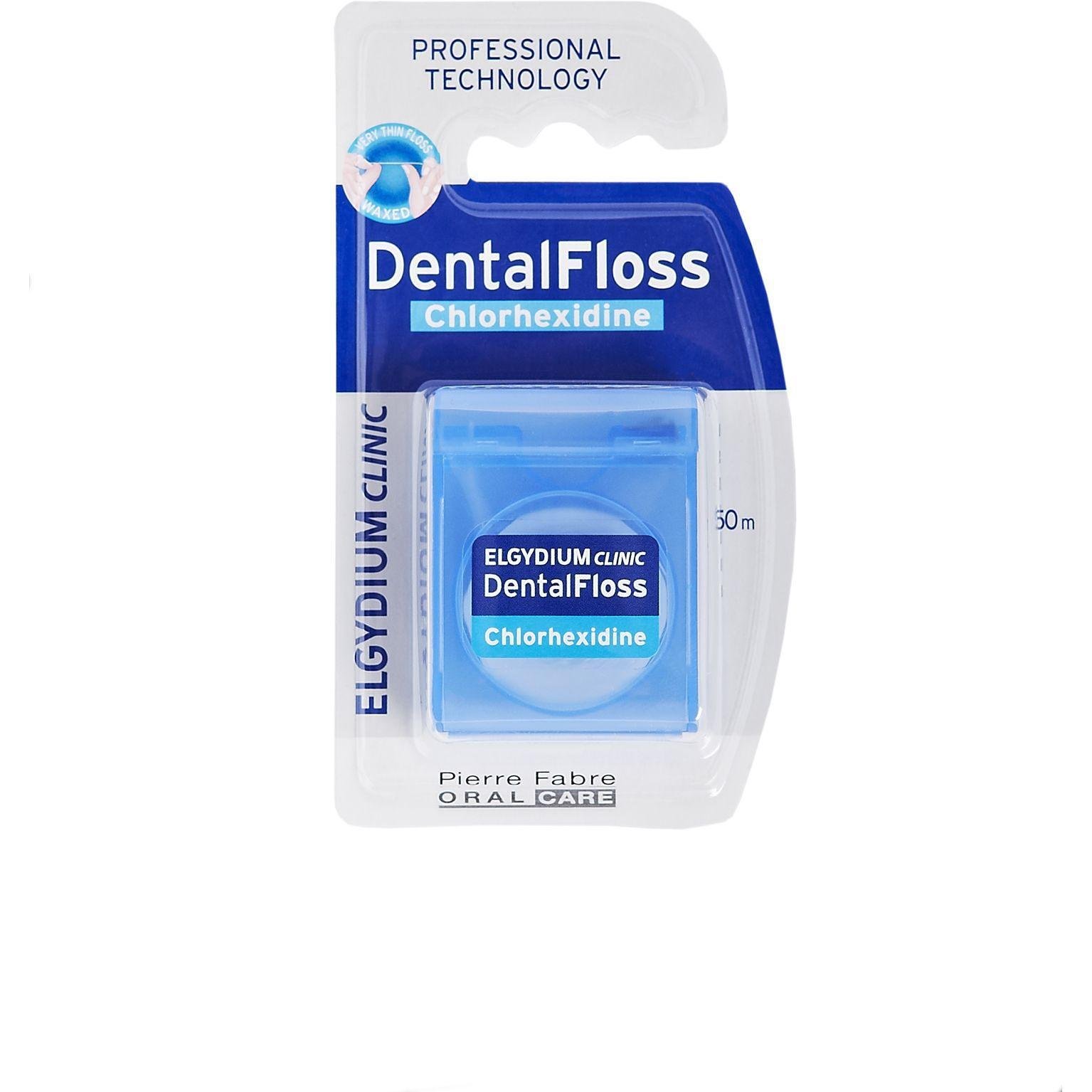 Elgydium DentalFloss конец за зъби с хлорхексидин, 1 бр. | Елгидиум