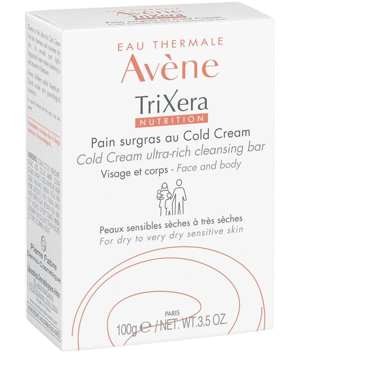 Avene TriXera Nutrition сапун с Cold Cream, 100 г | Авен