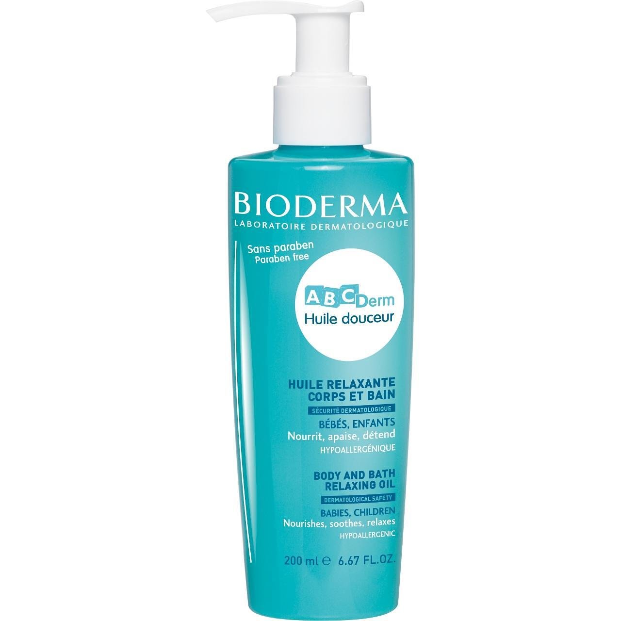 Bioderma ABCDerm нежно масажно олио, 200 мл | Биодерма, АБЦДерм