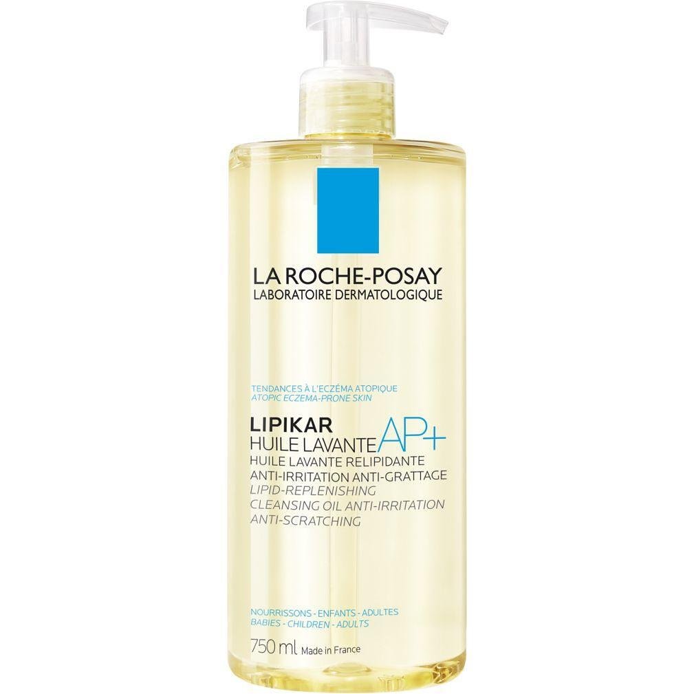La Roche-Posay Lipikar Huile Lavante AP+ измиващо олио за тяло за суха и много суха кожа против раздразнения, 750 мл | Ла Рош-Позе, Липикар