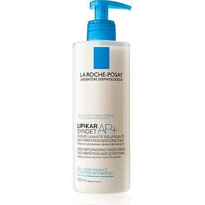 La Roche-Posay Lipikar Syndet AP+ измиващ крем за лице и тяло за суха и атопична кожа против раздразнения и сърбеж, 400 мл | Ла Рош-Позе, Липикар