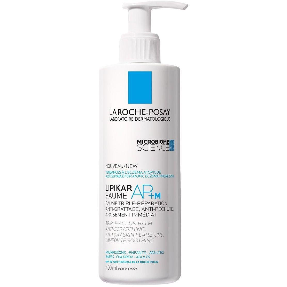 La Roche-Posay Lipikar Baume AP+M успокояващ балсам за лице и тяло за суха и атопична кожа против сърбеж, 400 мл | Ла Рош-Позе, Липикар