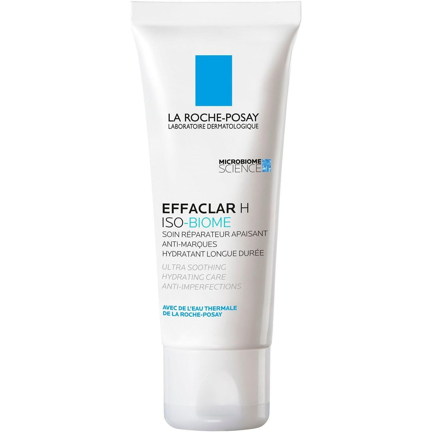 La Roche-Posay Effaclar H Iso-Biome ултрауспокояваща хидратираща грижа за лице против несъвършенства, 40 мл | Ла Рош-Позе, Еффаклар