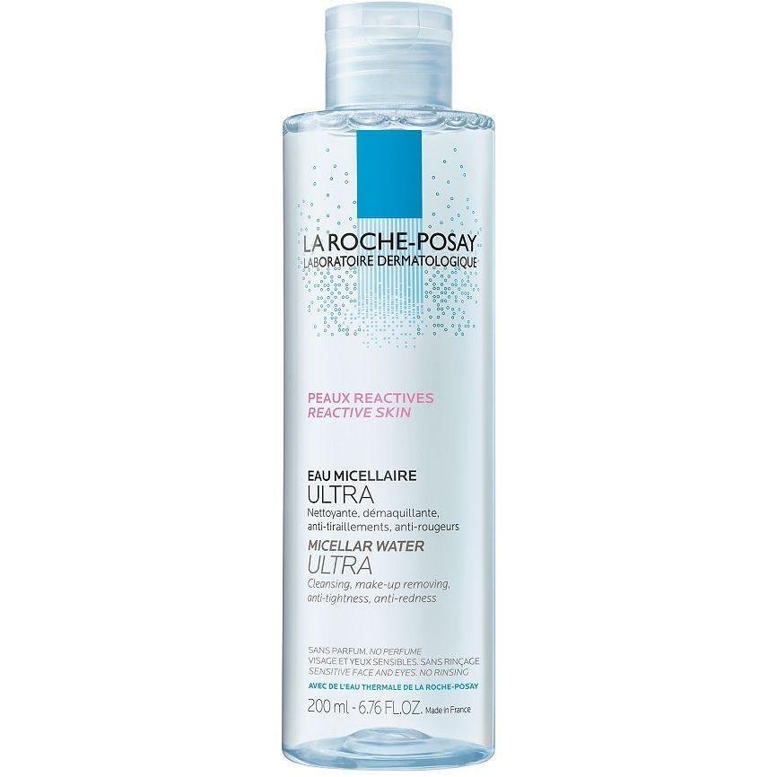 La Roche-Posay Ultra мицеларна вода за лице за реактивна кожа, 200 мл | Ла Рош-Позе