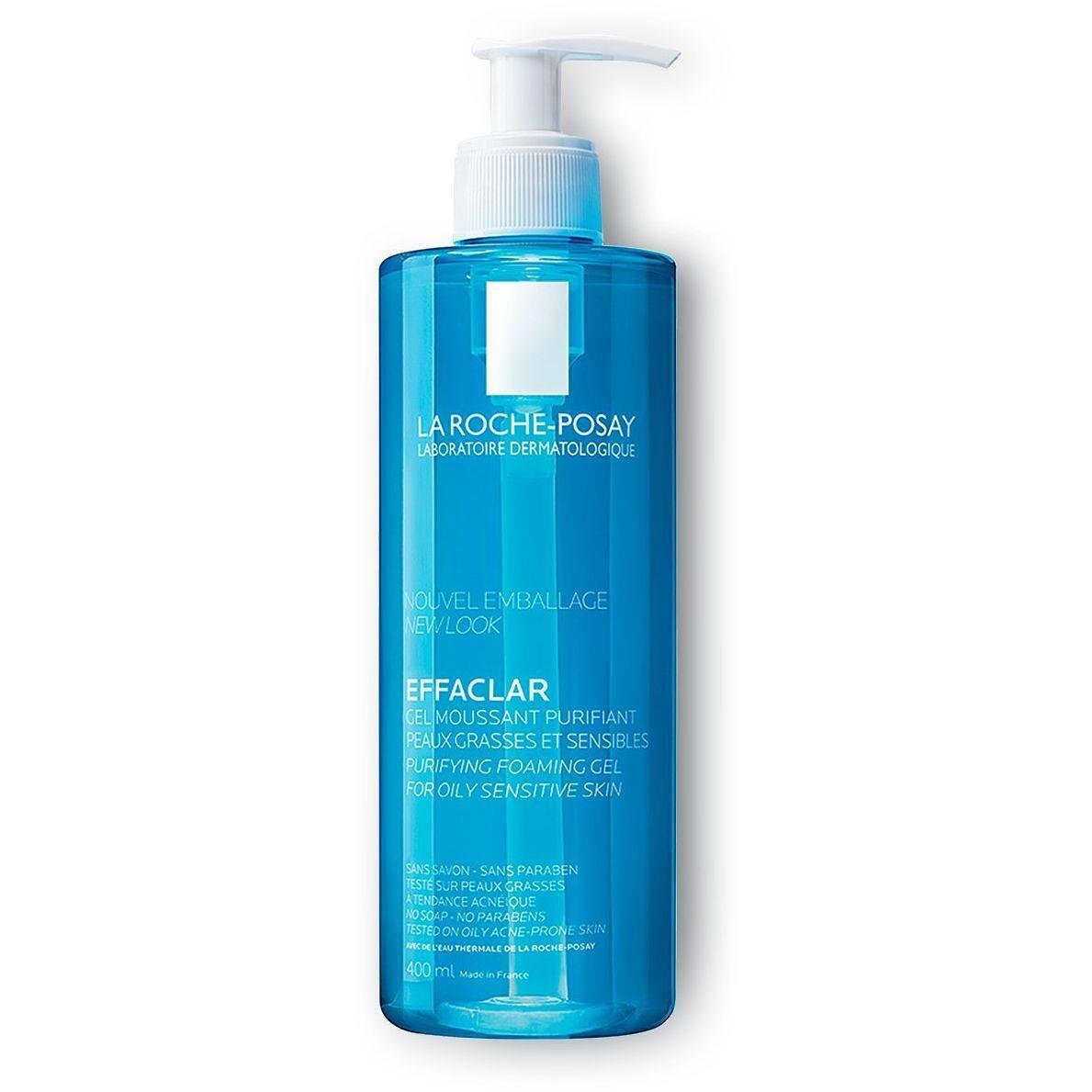 La Roche-Posay Effaclar почистващ измиващ гел за лице за мазна и чувствителна кожа, 400 мл | Ла Рош-Позе, Еффаклар