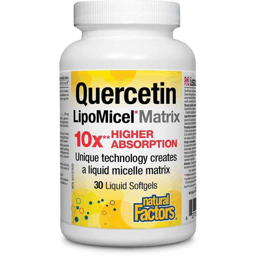 Natural Factors Quercetin LipoMicel капсули, 90 бр. х 1000 мг | Нейчъръл факторс