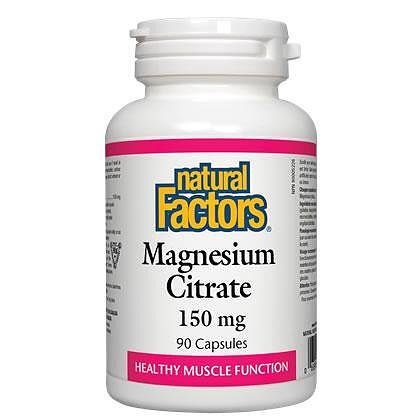Natural Factors магнезийн (цитрат) капсули, 90 бр. х 150 мг | Нейчъръл факторс