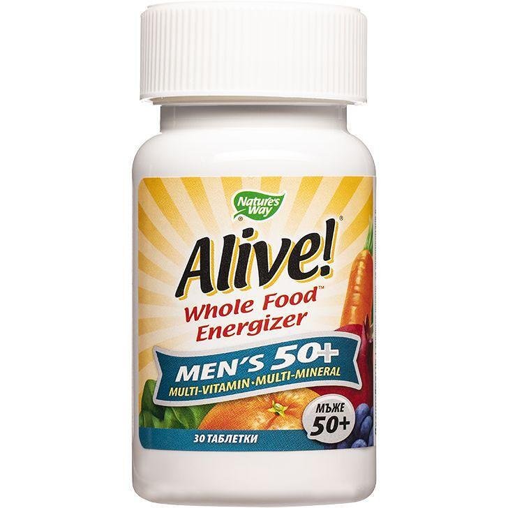Nature's Way Alive витамини и минерали таблетки за мъже 50+, 30 бр. | Нейчърс уей, Алайв
